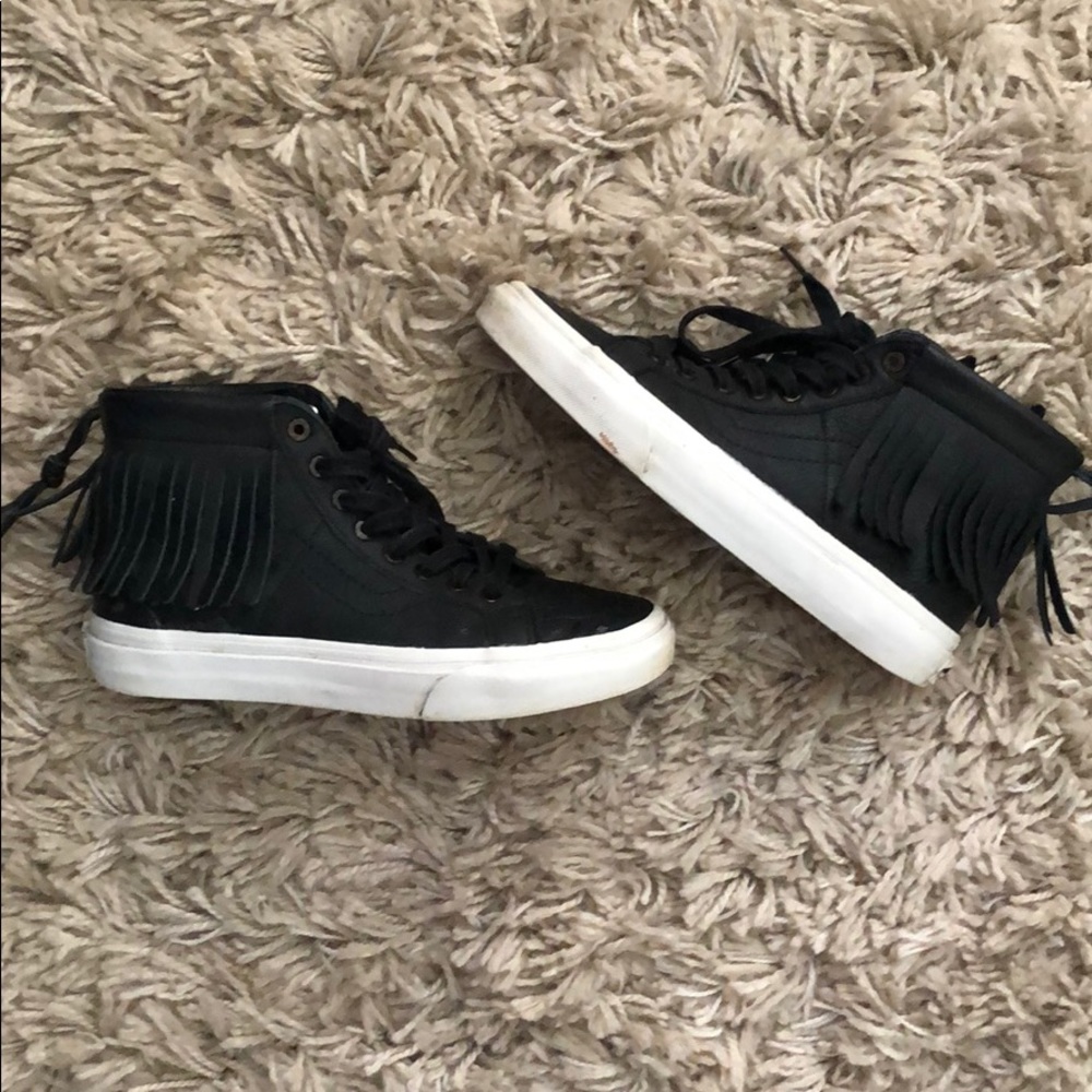 High Top Fringe Vans